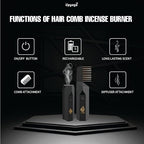 2 in 1 Hair Comb Electronic Bakhoor Burner – Smart Hair Fragrance Comb