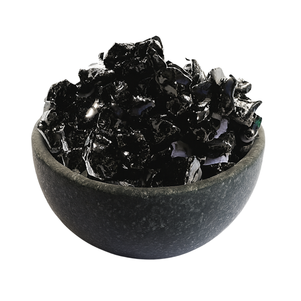 Himalayan Shilajit supplement gummies close view