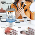 Multi-size Makeup Brushes Cleaning with Automatic Cleaner