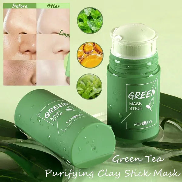 Detoxifying clay mask stick for oily skin – skincare routine