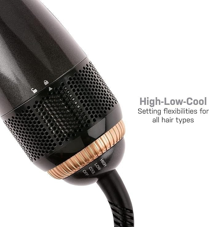Hair Dryer Brush with Negative Ion Technology for Frizz-Free Hair