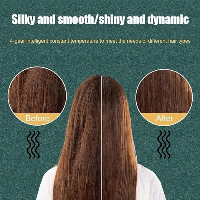 2-in-1 Hair Straightener Comb for smooth frizz-free styling