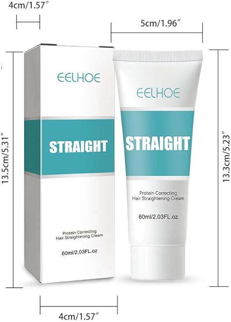 Protein hair straightening cream front view