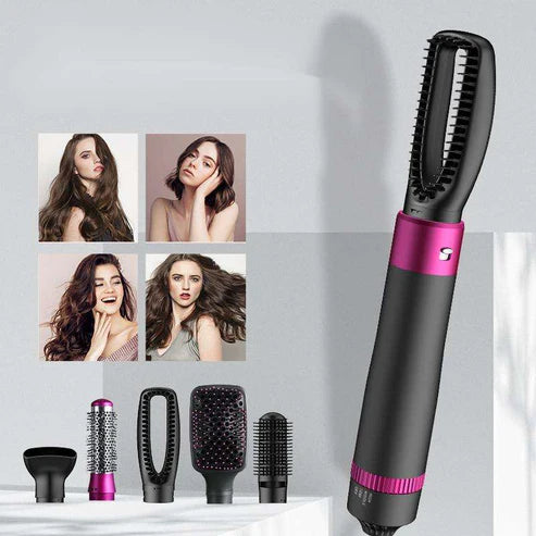 5 in 1 hot air brush hair dryer and styler for women