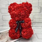 LUX Rosebear front view – luxury forever rose teddy gift