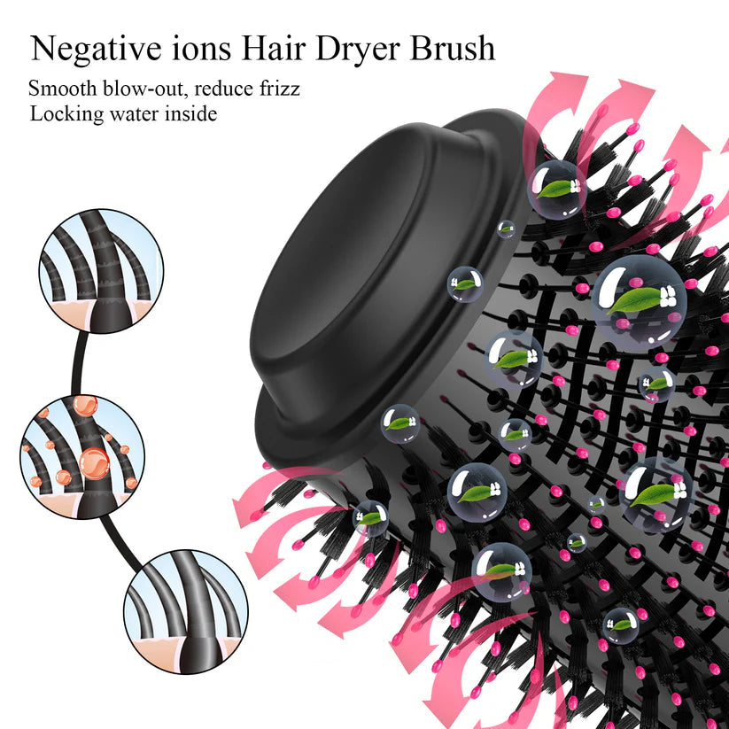 Styling hair using One Step Hair Dryer & Volumizer
