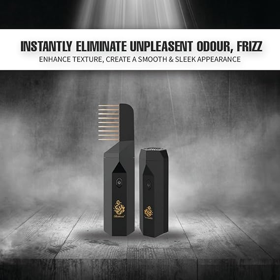 Portable electric incense burner comb for hair fragrance and aromatherapy