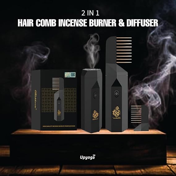 USB rechargeable portable hair incense burner for travel and gifting