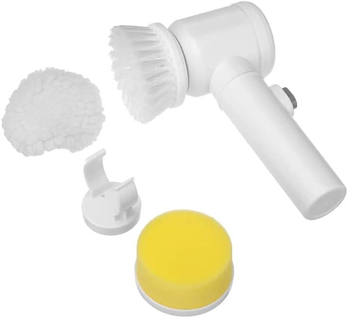 Power scrubber cleaning kitchen stove